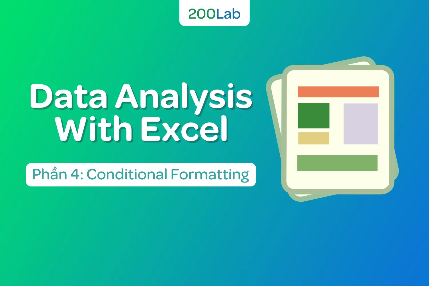 Data Analyst with Excel: Conditional Formatting