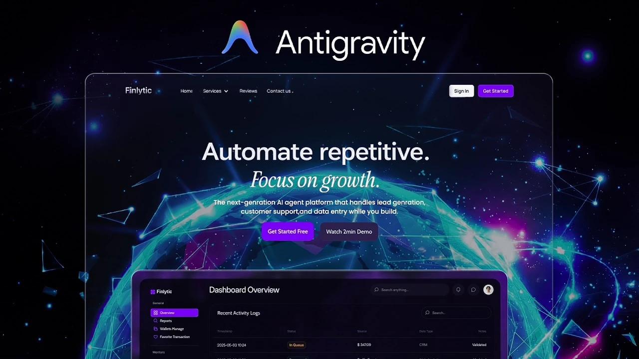 Cách tạo website bằng AI với Antigravity
