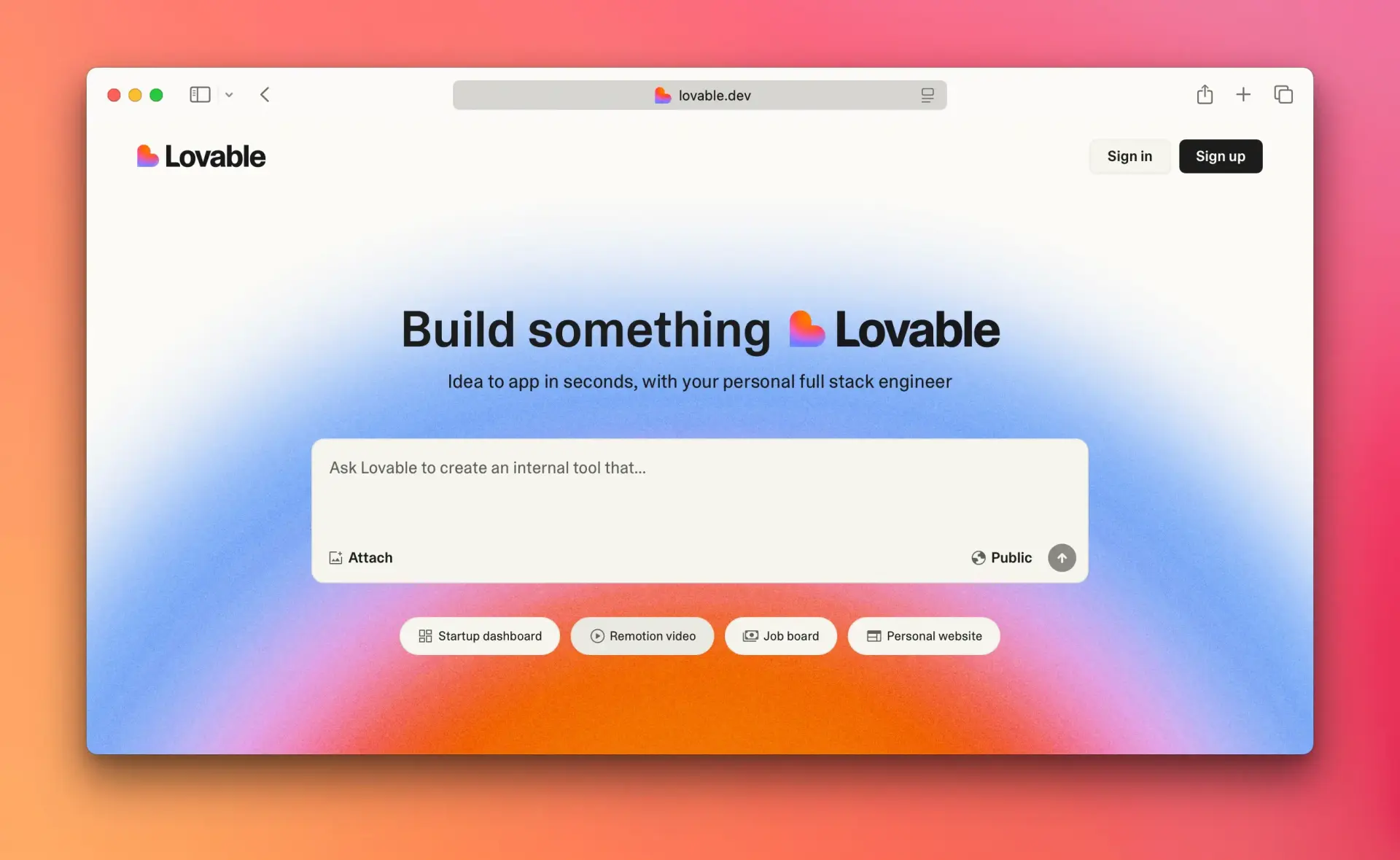 Cách tạo website bằng AI với Lovable