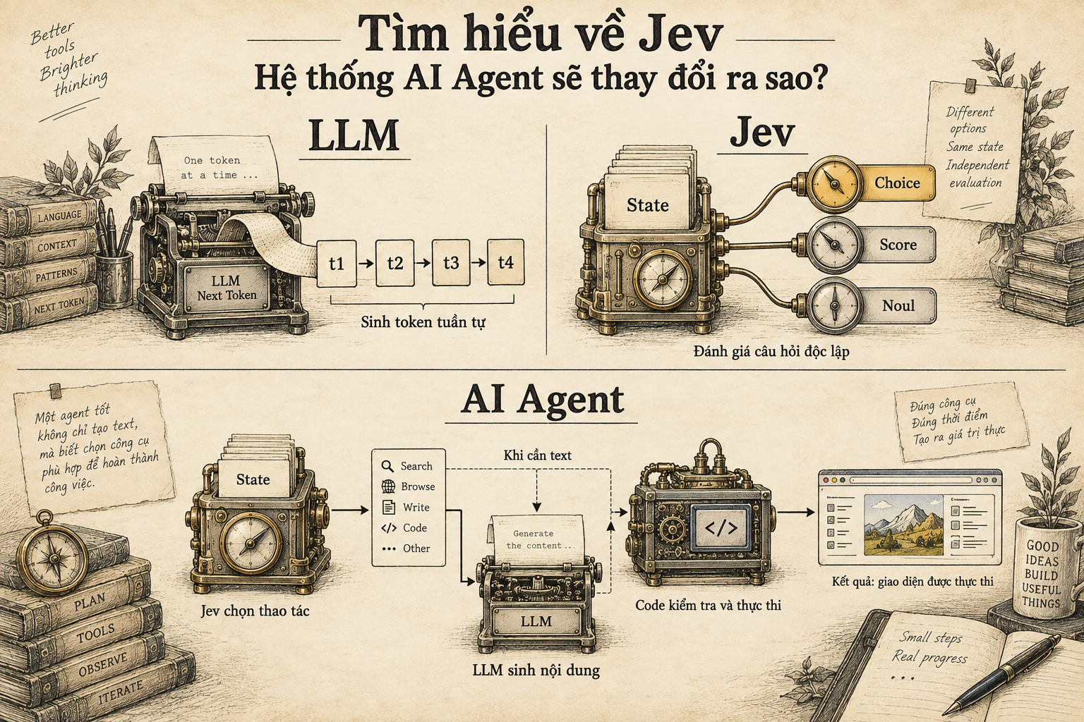 Tìm hiểu về Jev - Hệ thống AI Agent sẽ thay đổi ra sao?